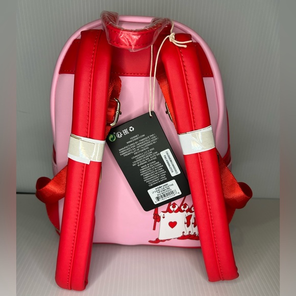 Loungefly Disney Alice in Wonderland Red Roses Backpack and Wristlet Bundle - Picture 4 of 12